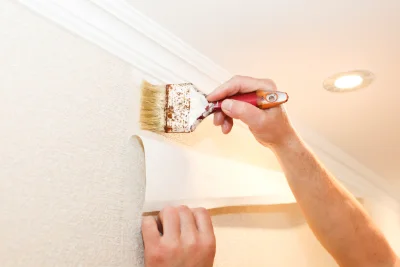 Pose de papier peint à la Motte-Feuilly — revêtements muraux et toiles de verre